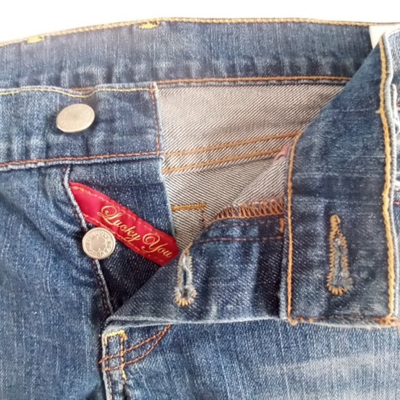 Lucky Brand Lil Maggie Dungarees flare jeans - Picture 4 of 11